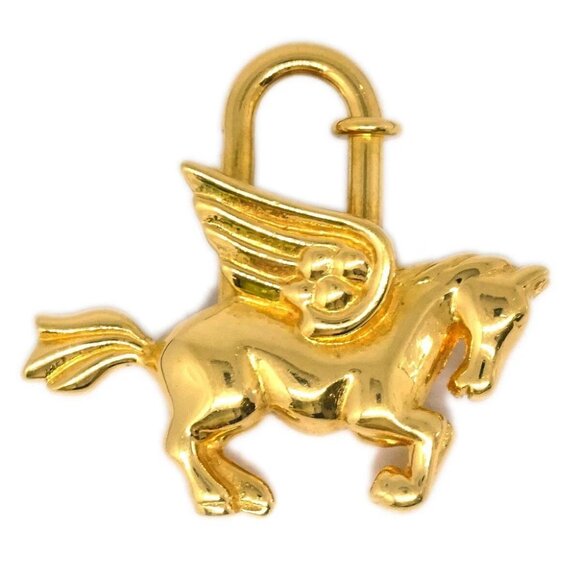 Hermes 1993 Le Cheval Pegasus Cadena Gold Small Good - Picture 1 of 4